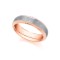 2 Colour 18ct Rose and White Fancy 5mm Wedding Ring