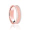 9ct Rose & White Flat Court 5mm Celtic Laser Engraved Wedding Band