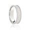 9ct White Flat Court 7mm Celtic Laser Engraved Wedding Band