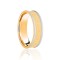 9ct Yellow & White Flat Court 7mm Celtic Laser Engraved Wedding Band