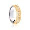 9ct White & Yellow Court 5mm Celtic Laser Engraved Wedding Band