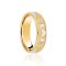 9ct Yellow & White Court 5mm Celtic Half Engraved Wedding Band
