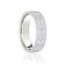 18ct White Flat Court 6mm Celtic Laser Engraved Wedding Band