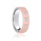 18ct White & Rose Flat Court 8mm Celtic Laser Engraved Wedding Band
