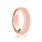 18ct Rose & White Court 8mm Celtic Laser Engraved Wedding Band
