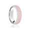 9ct White & Rose Court 7mm Celtic Laser Engraved Wedding Band