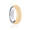 9ct White & Yellow Court 6mm Celtic Laser Engraved Wedding Band