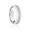 9ct White Court 8mm Celtic Laser Engraved Wedding Band