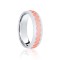9ct White & Rose Court 8mm Celtic Laser Engraved Wedding Band