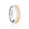 9ct White & Yellow Court 8mm Celtic Laser Engraved Wedding Band