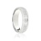 9ct White Flat Court 6mm Celtic Laser Engraved Wedding Band