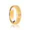 18ct Yellow & White Flat Court 7mm Celtic Laser Engraved Wedding Band