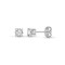Platinum 950 0.50ct 4 Claw Natural Diamond Solitaire Stud Earrings
