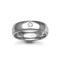 Platinum 5mm Natural Diamond 5pts Rubover set Wedding Ring