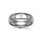 Platinum 4mm Natural Diamond 12pts Rubover set Wedding Ring