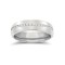 Platinum RBC Court Natural Diamond Wedding Band Fully Set - 4mm - 50pts