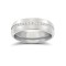 Platinum RBC Court Natural Diamond Wedding Band Fully Set - 6mm - 70pts