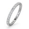 Platinum Claw Set Full Eternity Ring Natural Diamond 1.00ct G VS