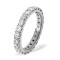 Platinum Claw Set Full Eternity Ring Natural Diamond 2.00ct H Si