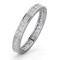 Platinum Channel Set Princess Cut Full Eternity Ring Natural Diamond 1.00ct G VS