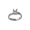 Platinum 1.00ct 5.5mm Princess Cut Solitaire Ring Mount
