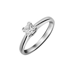 Platinum 25pts Princess Cut Dia Solitaire Ring