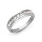 Platinum 1.00ct Channel Set R.B.C Dia Half ET Ring