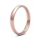 18ct Rose Gold Standard Weight Court Profile Mirror Finish Wedding Ring