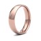 18ct Rose Gold Standard Weight Court Profile Mirror Finish Wedding Ring