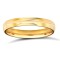 18ct Yellow Gold Standard Weight Court Profile Centre Groove Wedding Ring