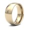 18ct Yellow Gold Standard Weight Court Profile Mirror Finish Wedding Ring
