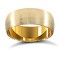 22ct Yellow Gold Standard Weight 7mm Court Profile Satin Wedding Ring