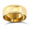 22ct Yellow Gold Standard Weight 8mm Court Profile Mill Grain Wedding Ring