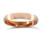 9ct Rose Gold Standard Weight Court Profile Satin Wedding Ring