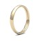 9ct Yellow Gold Standard Weight Court Profile Mirror Finish Wedding Ring