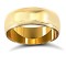 9ct Yellow Gold Standard Weight Court Profile Mill Grain Wedding Ring