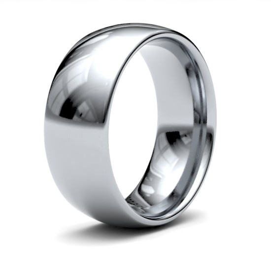 Palladium Standard Weight Court Profile Mirror Finish Wedding Ring
