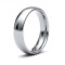 Platinum Standard Weight Court Profile Mirror Finish Wedding Ring