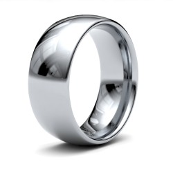 Platinum Standard Weight Court Profile Mirror Finish Wedding Ring