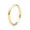 22ct Yellow Gold Standard Weight 2mm D Shaped Profile Mirror Finish Wedding Ring