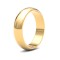 22ct Yellow Gold Standard Weight 5mm D Shaped Profile Mirror Finish Wedding Ring