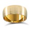 9ct Yellow Gold Premium Weight D-Shape Profile Satin Wedding Ring