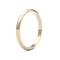 9ct Yellow Gold Standard Weight D-Shape Profile Mirror Finish Wedding Ring