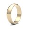 9ct Yellow Gold Standard Weight D-Shape Profile Mirror Finish Wedding Ring
