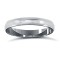 Palladium Standard Weight D-Shape Profile Mill Grain Wedding Ring
