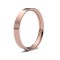 18ct Rose Gold Standard Weight Flat Court Profile Mirror Finish Wedding Ring