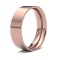 18ct Rose Gold Standard Weight Flat Court Profile Mirror Finish Wedding Ring