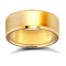 18ct Yellow Gold Standard Weight Flat Court Profile Bevelled Edge Wedding Ring