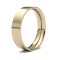 9ct Yellow Gold Standard Weight Flat Court Profile Mirror Finish Wedding Ring