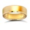 9ct Yellow Gold Standard Weight Flat Court Profile Bevelled Edge Wedding Ring